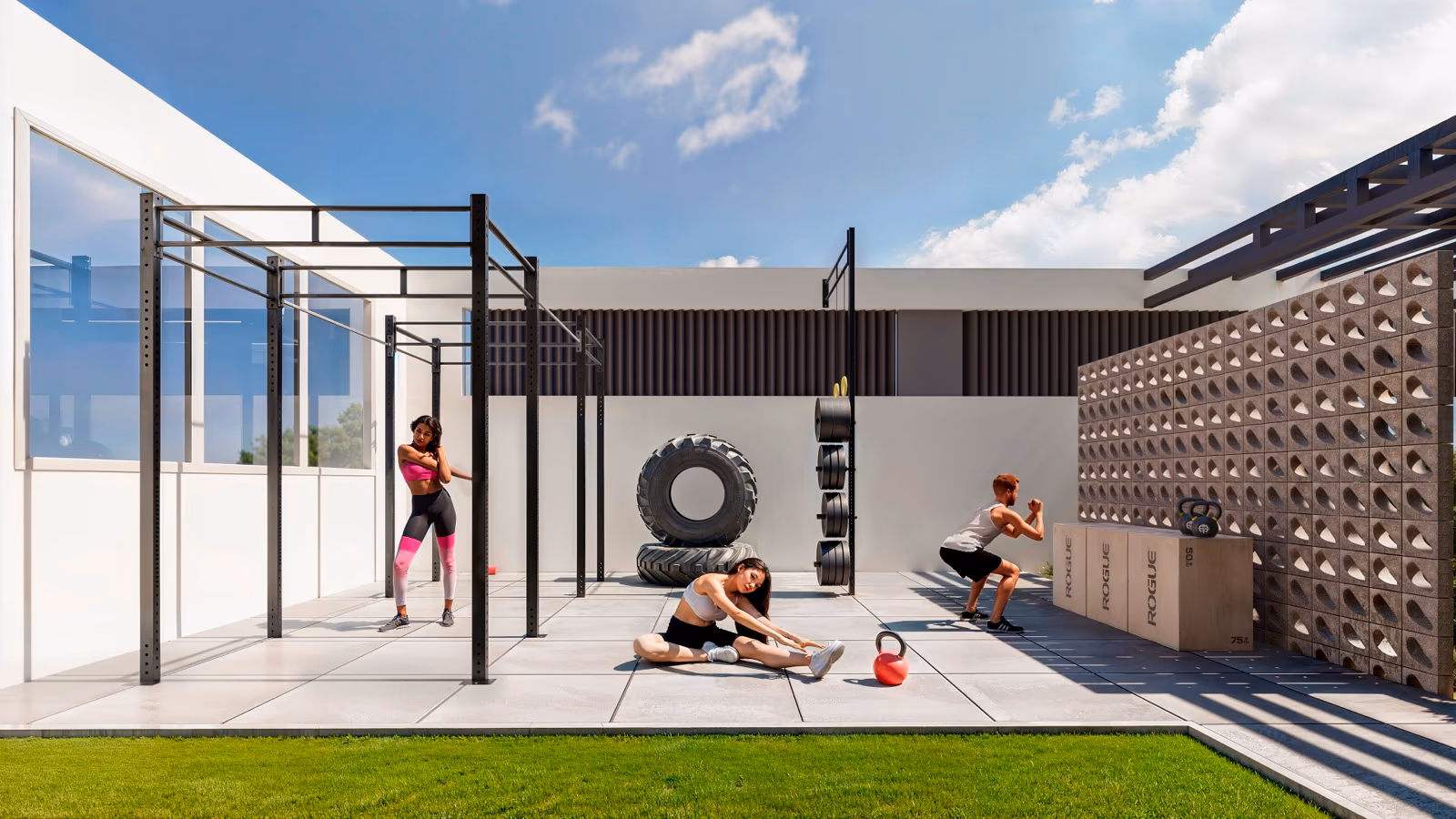 Perspectiva ilustrada — Crossfit no Riviera Home Resort
